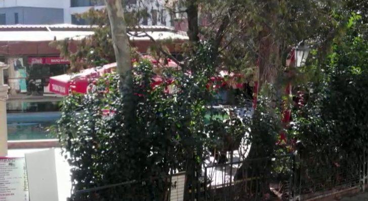 Kısıtlama günü çay bahçesi keyfi polis drone’una yakalandı G1