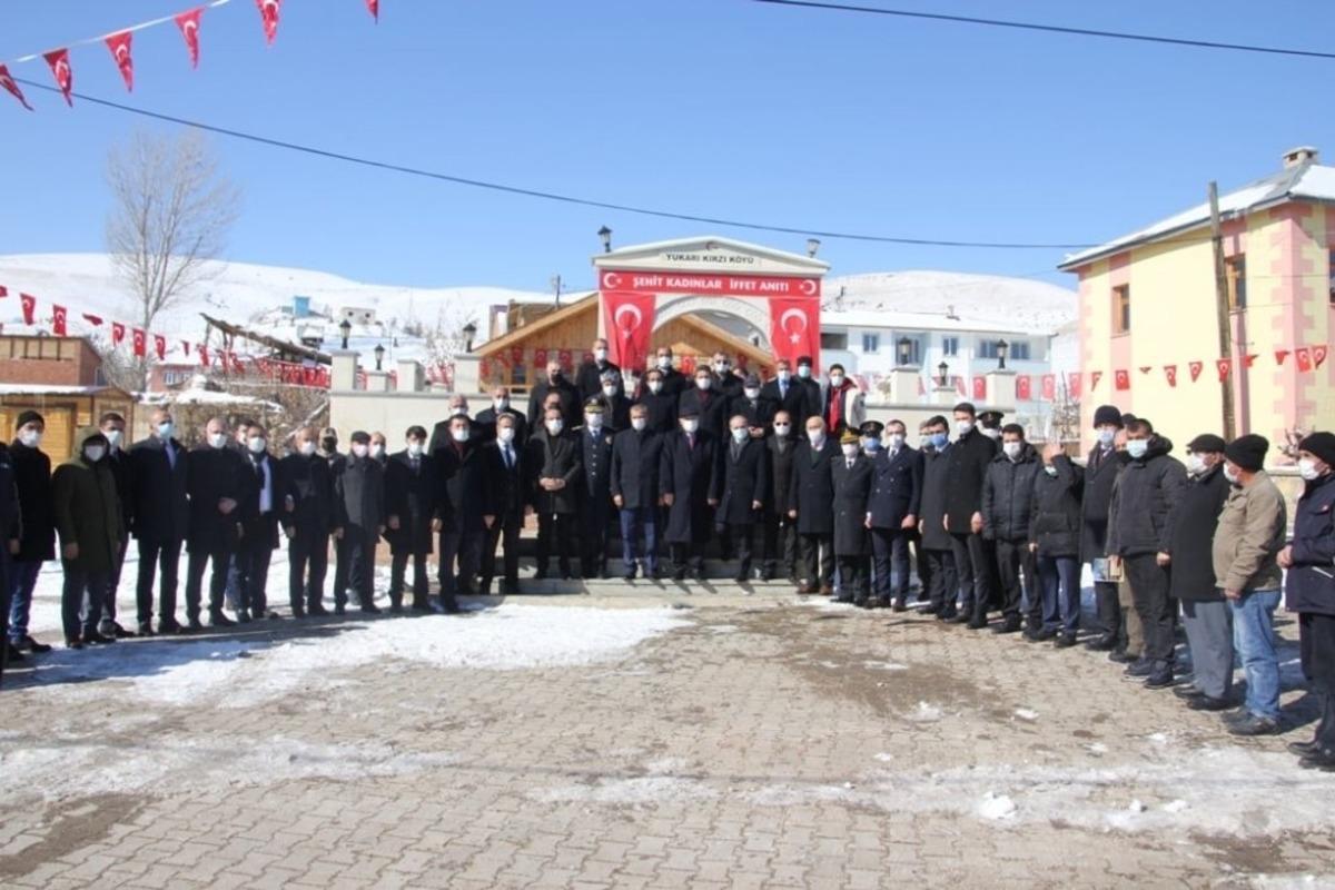 Yukarı Kırzı k&ouml;y&uuml;nde d&uuml;zenlenen t&ouml;rende şehit kadınlar i&ccedil;in dua edildi