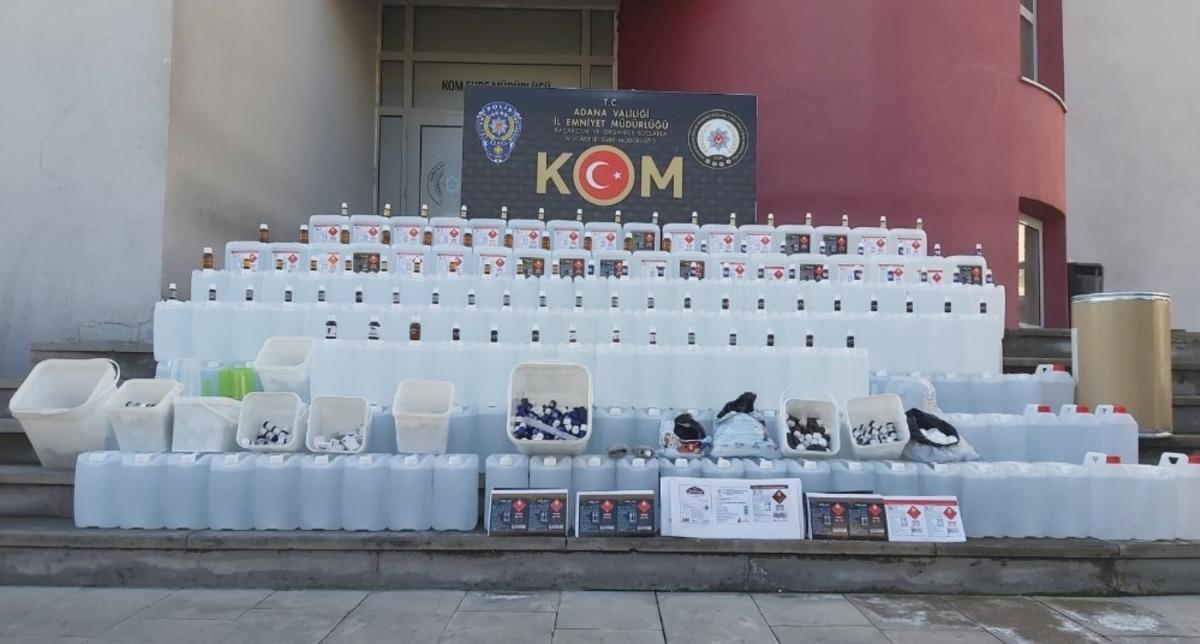 Adana&rsquo;da sahte i&ccedil;ki operasyonu