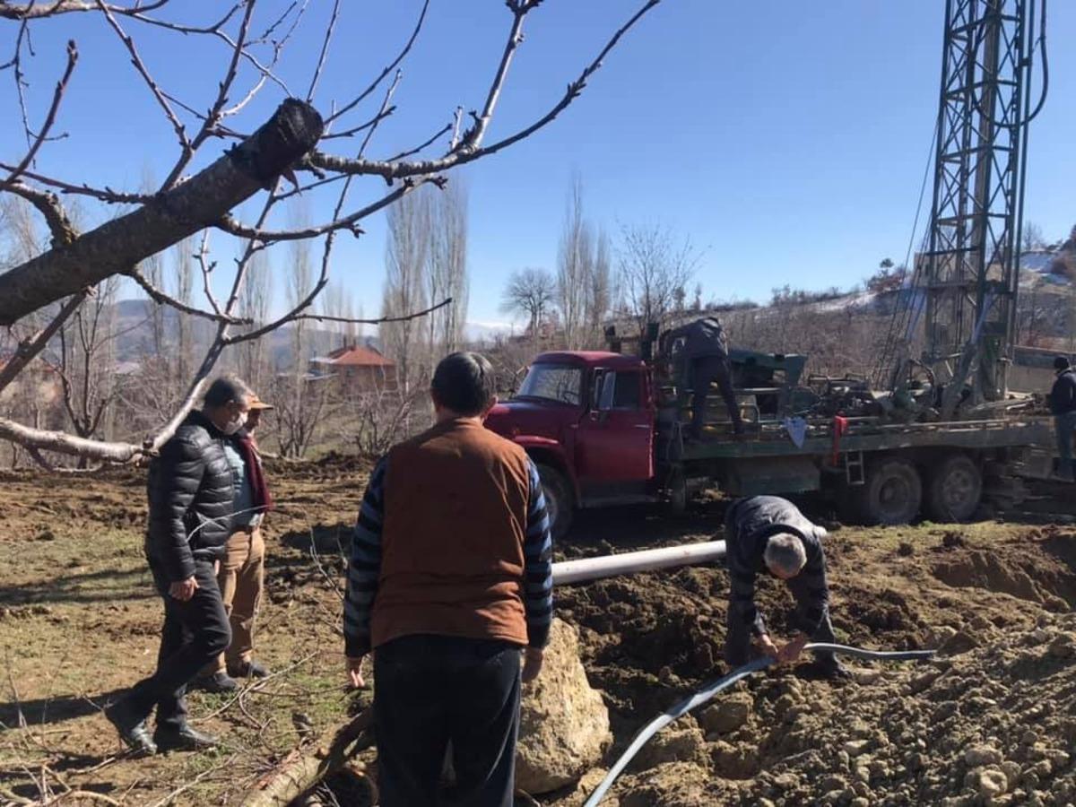 287 n&uuml;fuslu k&ouml;y i&ccedil;in su arama &ccedil;alışmaları başlatıldı