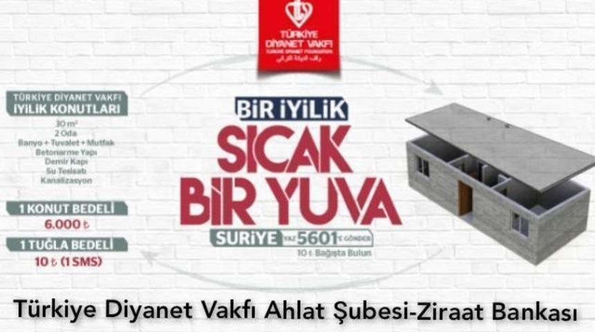 Ahlat Müftülüğünden Suriyeli mülteciler için sıcak yuva