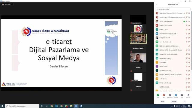 Samsun TSO’dan, “E-Ticaret ve Sosyal Medya” eğitimi