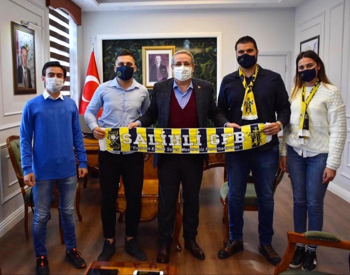 Gen&ccedil; Fenerbah&ccedil;elilerden Kaymakam Sağlam&rsquo;a ve Kızılay&rsquo;a ziyaret