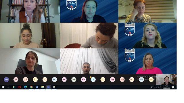 Sanko okullarında online veli söyleşisi yapıldı