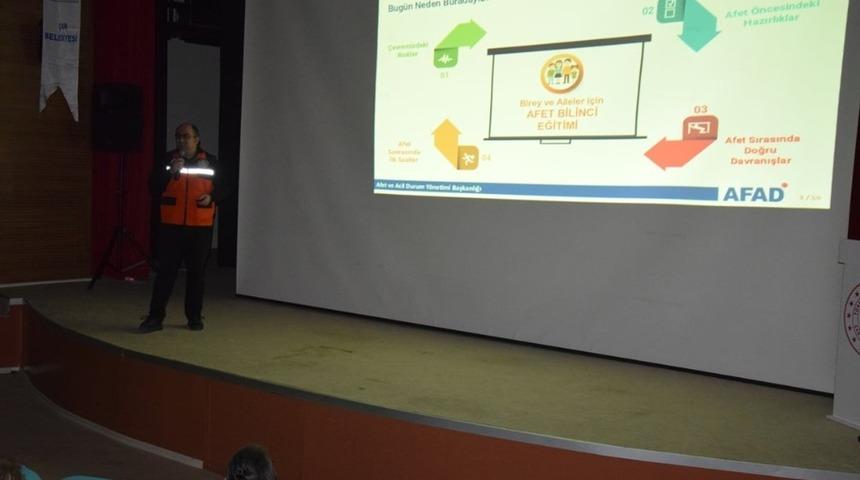 Çan’da ‘temel afet bilinci eğitimi’ verildi