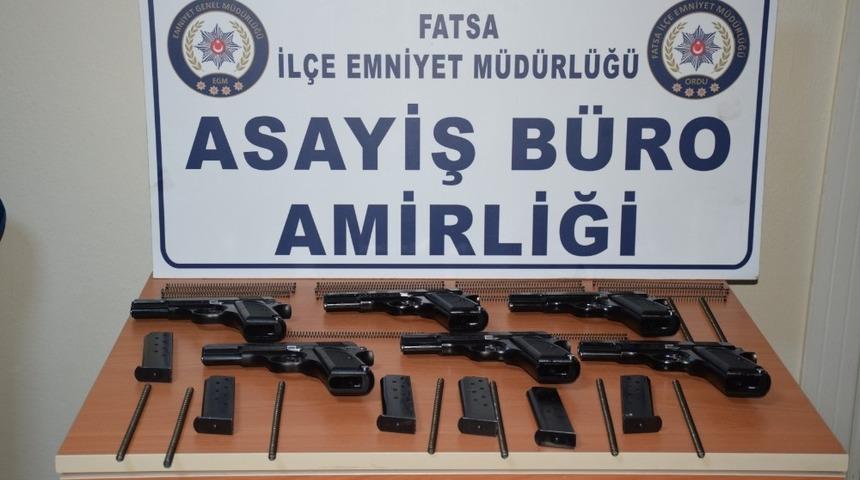 Fatsa’da 6 adet kaçak silah ele geçirdi: 2 gözaltı