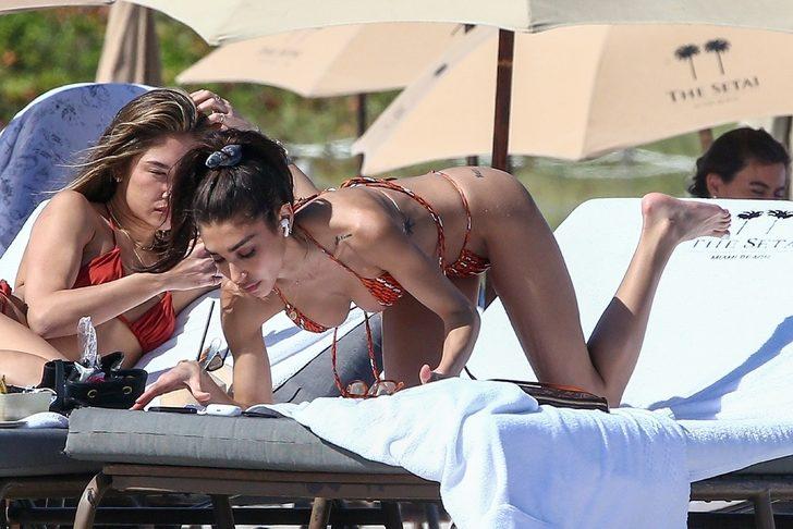 Herkesin tercih ettiği model Chantel Jeffries plajda!  G5