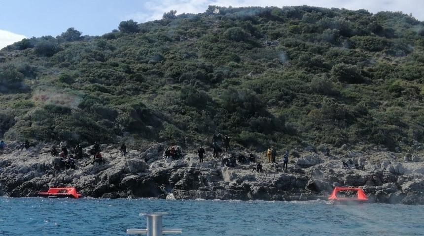 Aydın&rsquo;da 45 d&uuml;zensiz g&ouml;&ccedil;men kurtarıldı