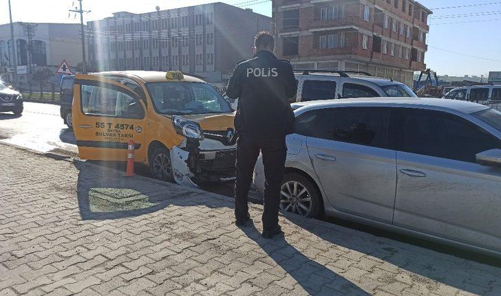 Bafra’da zincirleme kaza: 1 yaralı G2