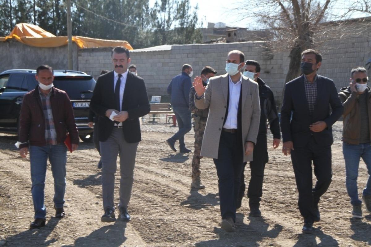 Kaymakam T&uuml;rkmen &uuml;styapı &ccedil;alışmalarını inceledi
