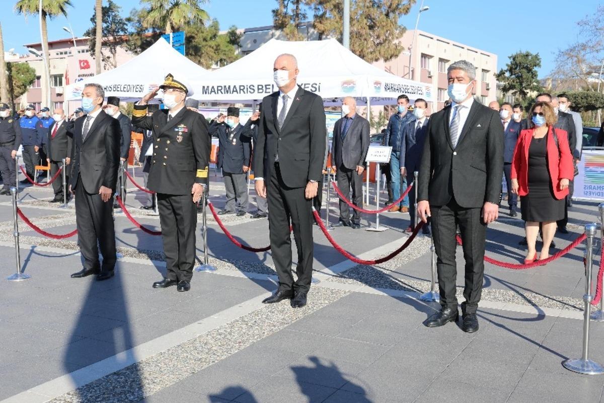 Atat&uuml;rk&rsquo;&uuml;n Marmaris&rsquo;e gelişinin 86.yılı t&ouml;renle kutlandı