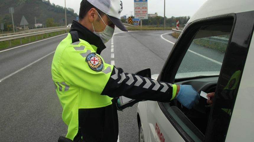Ordu&rsquo;da bir haftada 72 ara&ccedil; trafikten men edildi