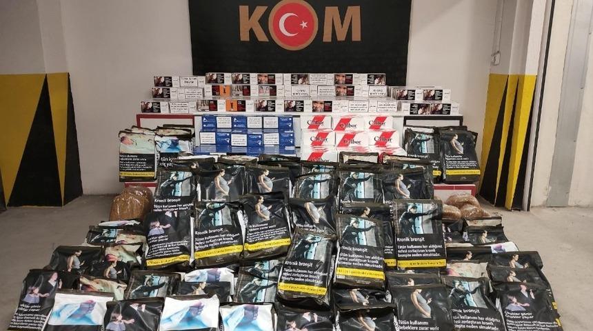 Kaçak tütün operasyonunda 3 gözaltı