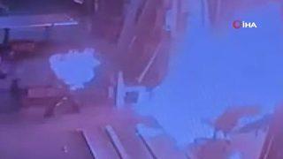 Ankara'da korku dolu anlar! Sobaya tiner döken iki işçi alevler içinde kaldı