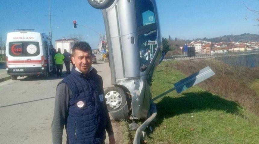 Öyle bir kaza yaptı ki görenler şok oldu