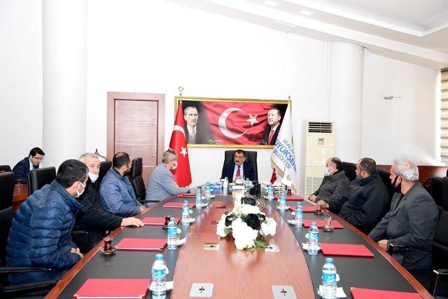 Esnaflardan Başkan Gürkan’a ziyaret