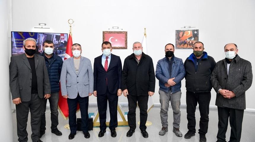 Esnaflardan Başkan G&uuml;rkan&rsquo;a ziyaret