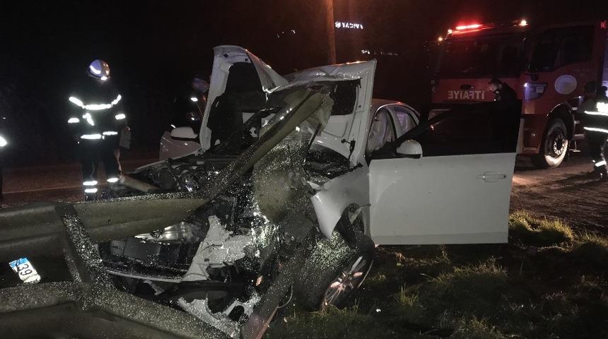 Polisin alkoll&uuml; kazazede ile imtihanı