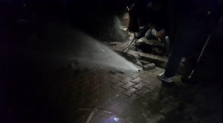 (Özel) Beşiktaş’ta yeraltı kablolarında korkutan patlama kamerada G2