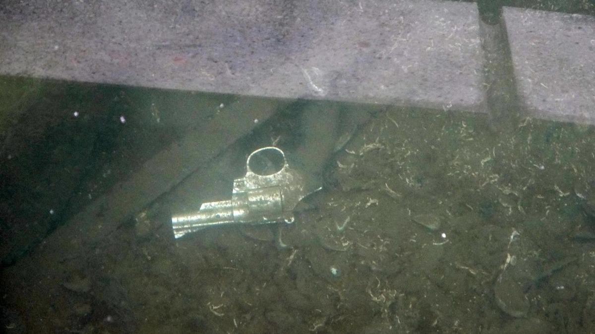 Samsun&rsquo;da g&ouml;l i&ccedil;inde fark edilen silah polisi alarma ge&ccedil;irdi