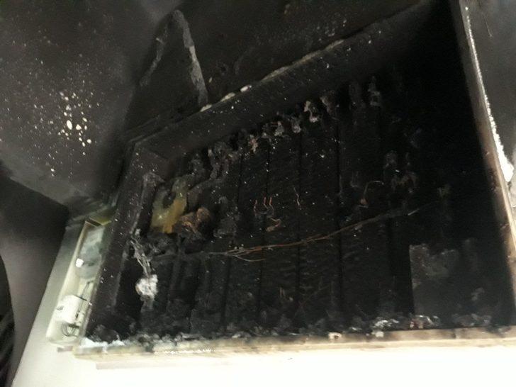 Yangında mahsur kalan çocukları camdan atarak kurtardılar G2