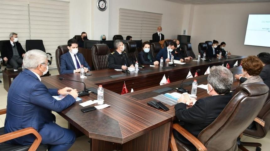 112 Acil &Ccedil;ağrı Hizmetleri İl Koordinasyon Kurulu toplantısı yapıldı