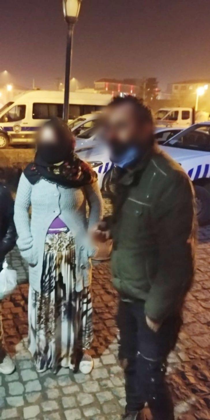 Lüks araçla dilenmeye geldiler, zabıtaya yakalandılar G3
