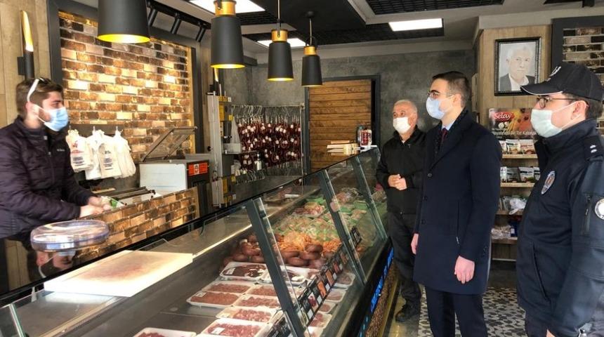 Kaymakam Yıldız’dan esnafa denetim