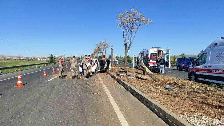 Şanlıurfa’da otomobil ağaca çarptı: 2 yaralı G5
