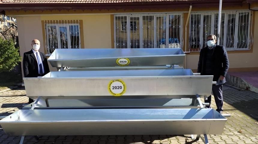 G&ouml;lbaşı il&ccedil;esinde 14 k&ouml;ye sıvat dağıtımı yapıldı