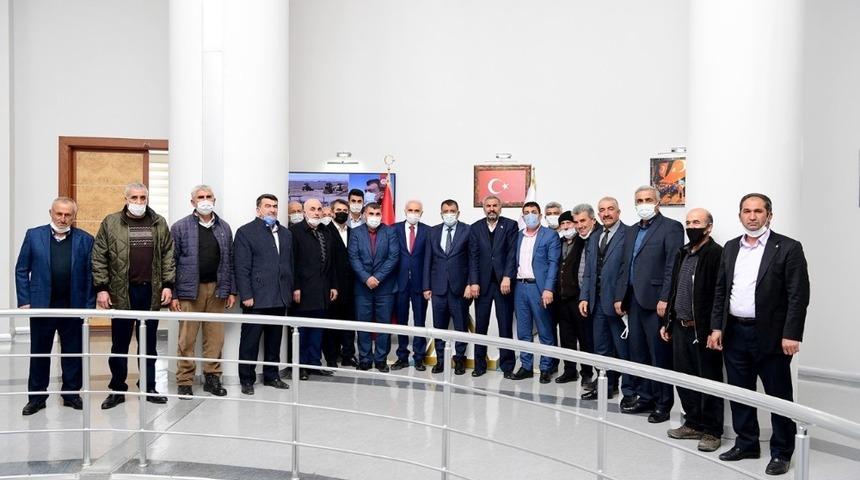 Hekimhan heyetinden Başkan G&uuml;rkan&rsquo;a teşekk&uuml;r ziyareti