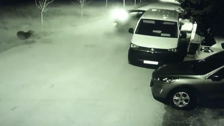 Park halindeki otomobile böyle çarptı G3