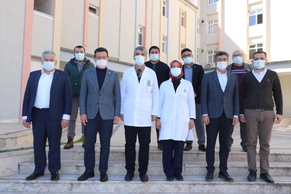 Atay Uslu, Kumluca Hastanesi ek bina inşaatını inceledi