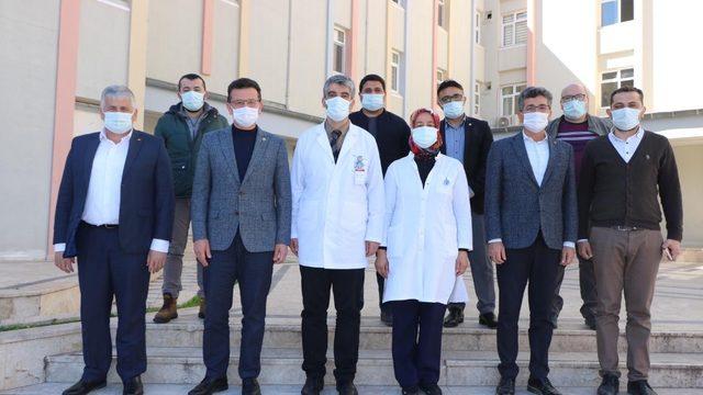 Atay Uslu, Kumluca Hastanesi ek bina inşaatını inceledi