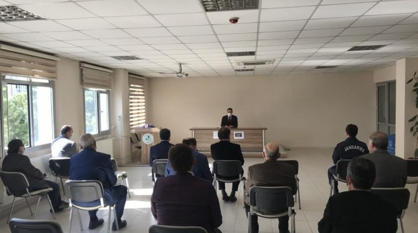 Burhaniye’de kapsamlı koronavirüs toplantısı yapıldı