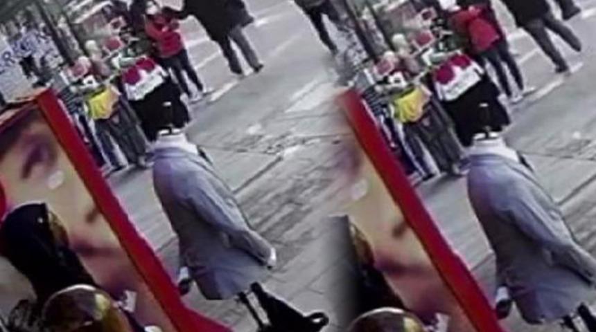 Genç kız dehşeti yaşadı! Yoldan geçen kişi yumruk atıp, gitti