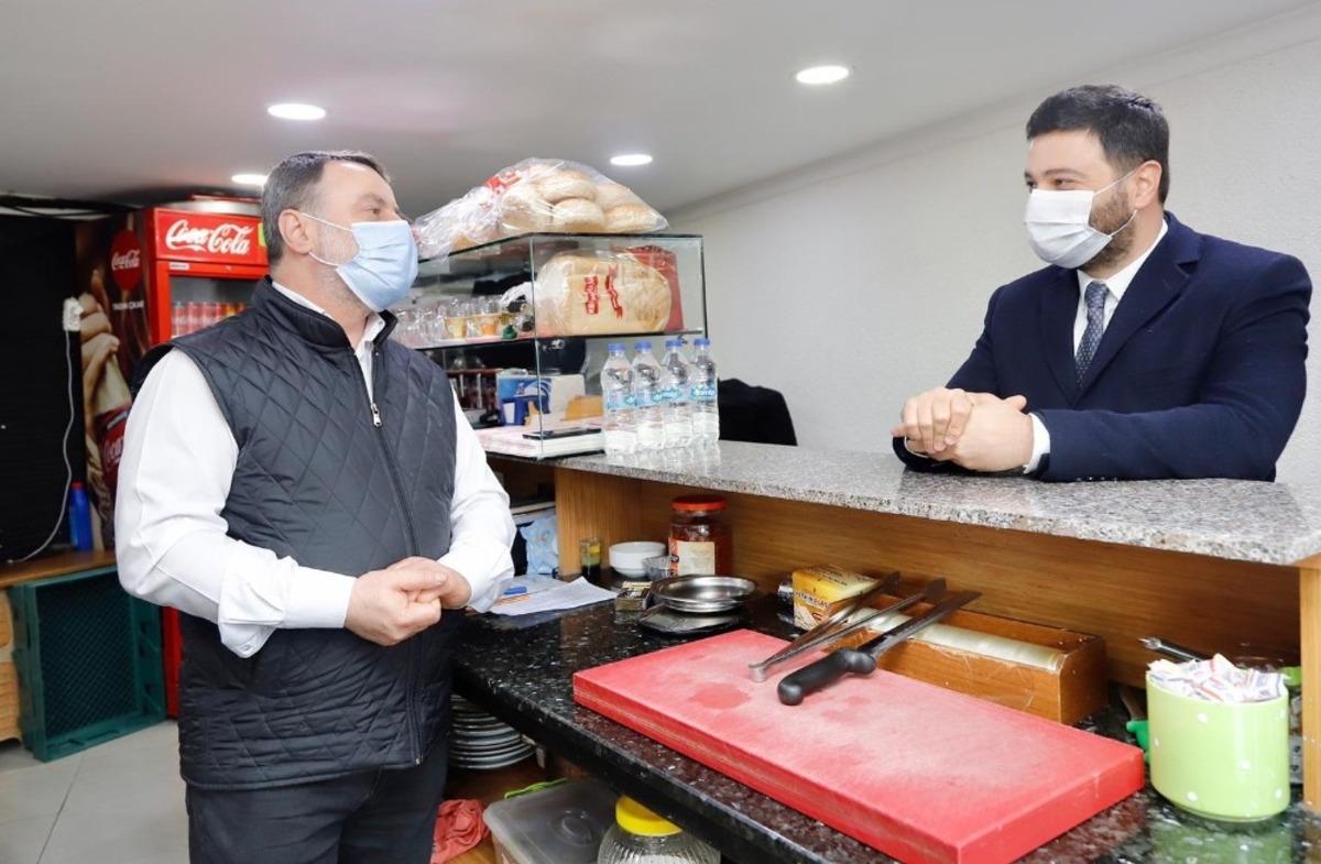 Başkan &Ouml;ztekin esnaf ziyaretlerine başladı