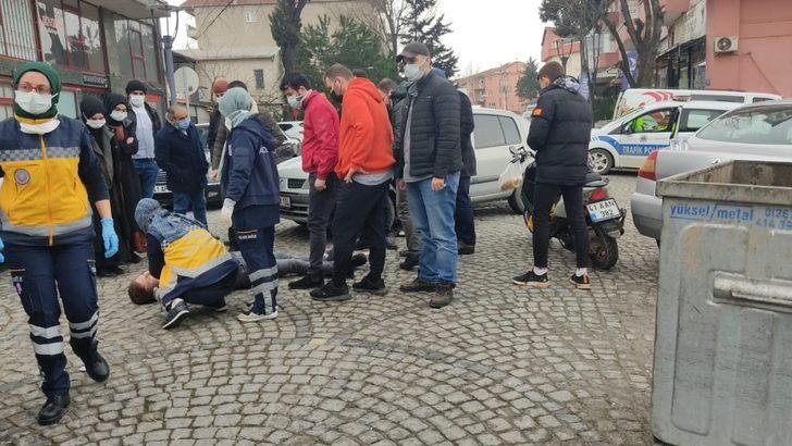 Motosiklet sürücüsünün yaralandığı kaza kameraya yansıdı G5