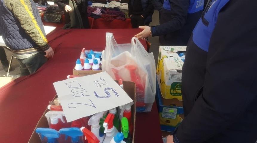 Pazarda satılan sahte deterjanlara el konuldu