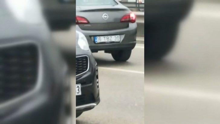 Ters şeride giren şoför trafiği birbirine kattı G3