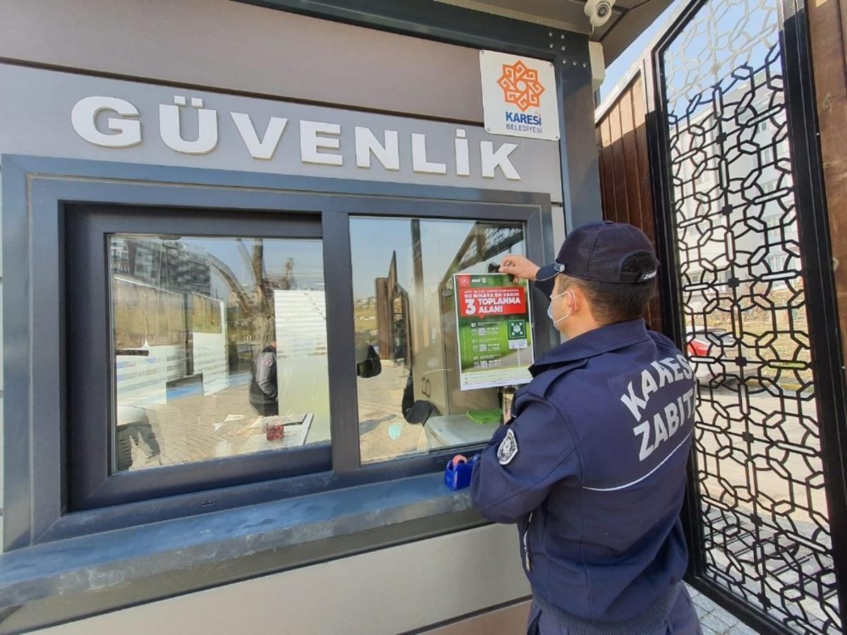 Karesi&rsquo;de afet ve acil durumda toplanma yerleri belirlendi