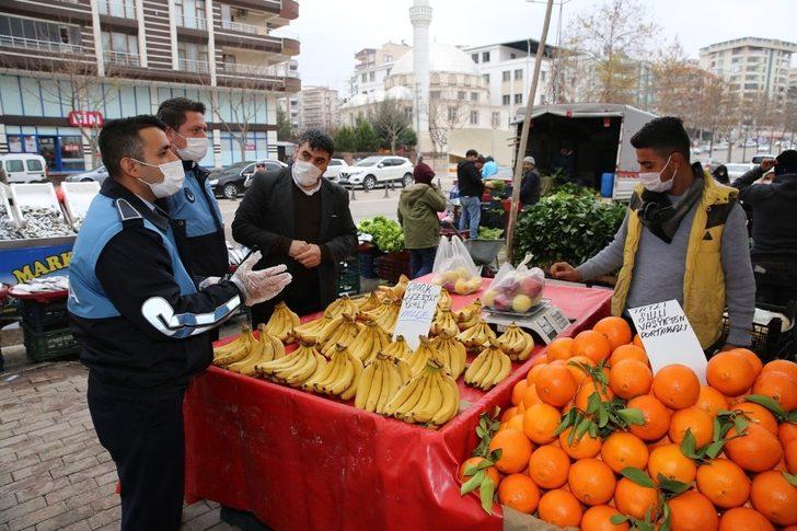 Karaköprü zabıtadan pazar yerlerinde sıkı pandemi denetimi G1
