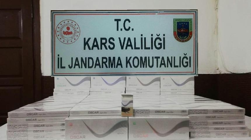 Kars&rsquo;ta ka&ccedil;ak sigara ele ge&ccedil;irildi