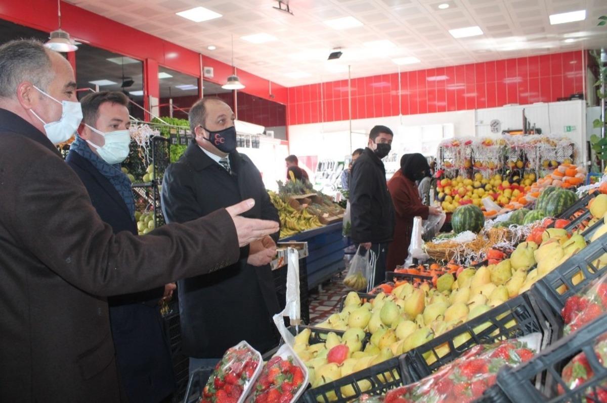 MHP İl Başkanı Karataş, esnafı yalnız bırakmadı