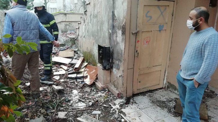 Gaz, yıkım yapılacak evde yangına sebep oldu G5