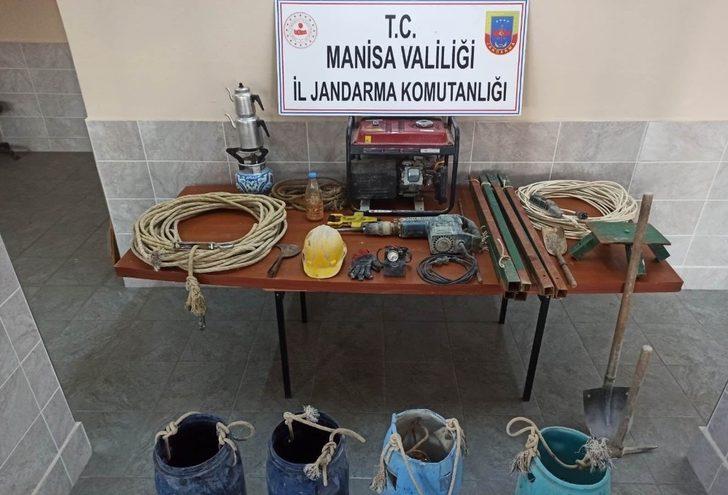 Manisa’da kaçak kazı yapanlara operasyon G1