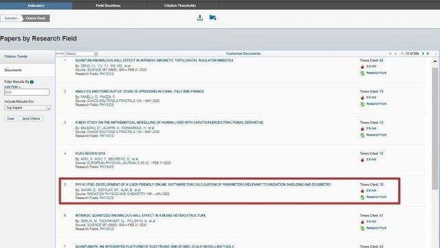 Radyasyon Fiziği alanında önemli başarı