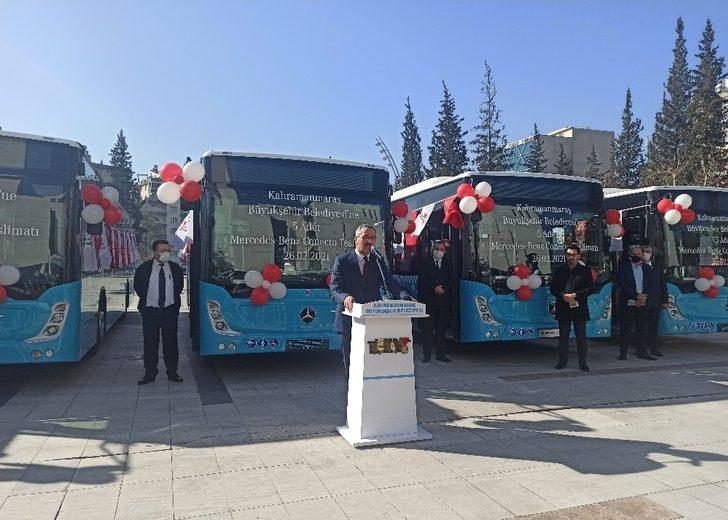 Kahramanmaraş’a tam donanımlı 5 yeni halk otobüsü G2