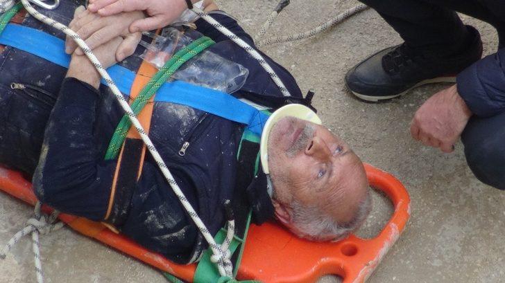 7 metreden betona çakıldı G2