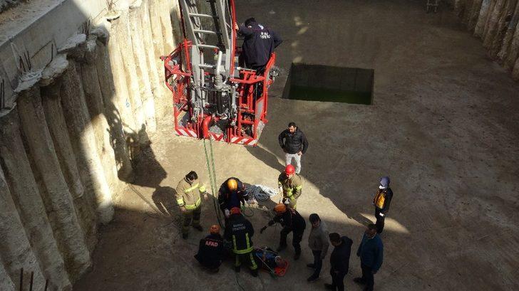 7 metreden betona çakıldı G4